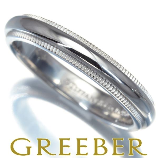 ティファニー リング トゥギャザー ミルグレイン 3mm 9号 Pt950 指輪 