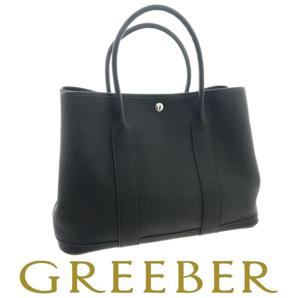 HERMES（エルメス） ガーデンパーティ PM ハンドバッグ ノワール W刻 