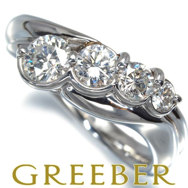 ダイヤ ダイヤモンド 1.00ct 4P リング Pt900 指輪 GENJ : 156599  