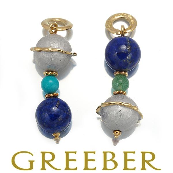 アズタイム AsTime ピアス チャーム ラピスラズリ ターコイズ トルコ石  