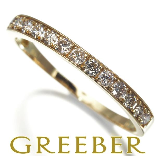 ダイヤ ダイヤモンド 0.30ct ハーフエタニティ リング K18YG 指輪 GENJ 