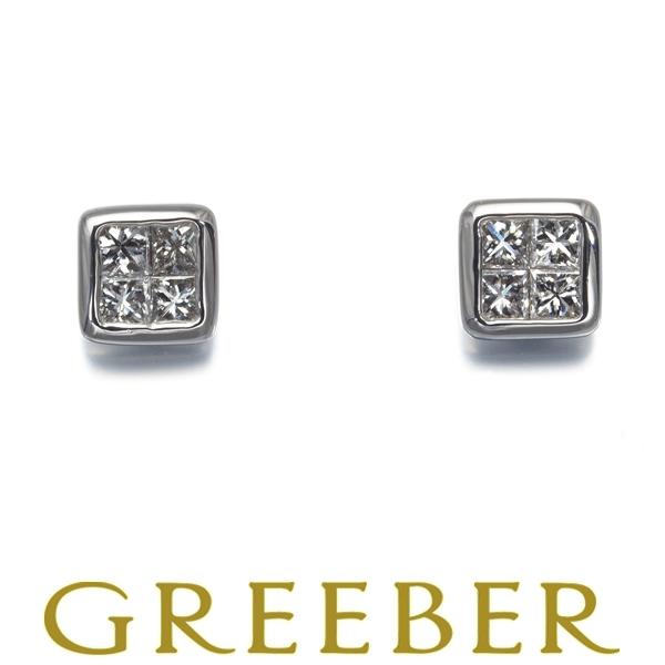 ダイヤ ダイヤモンド 0.15ct/0.15ct ミステリ―セッティング ピアス 