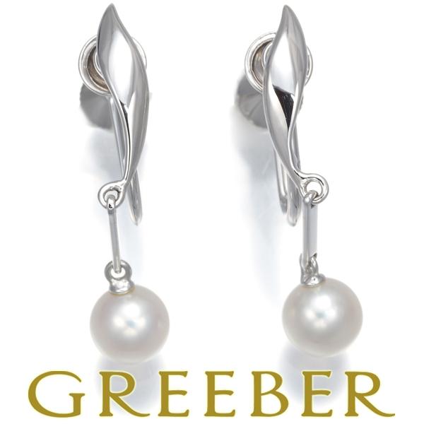MIKIMOTO ミキモト イヤリング パール 真珠 5.8mm 揺れる シルバー BLJ 