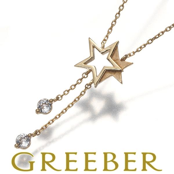 STAR JEWELRY スタージュエリー ネックレス ホワイトトパーズ K10YG 