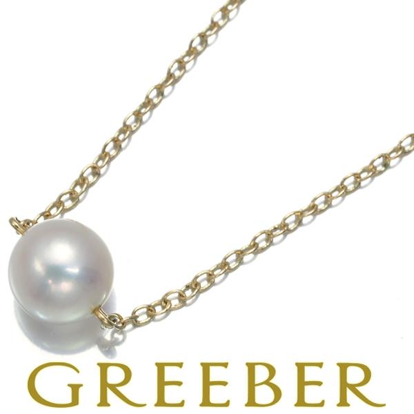 MIKIMOTO ミキモト ネックレス パール 真珠 7.1mm K14YG BLJ 