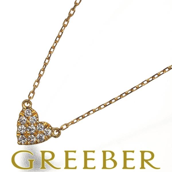 AHKAH アーカー ネックレス ダイヤ ダイヤモンド 0.05ct ハートパヴェ  