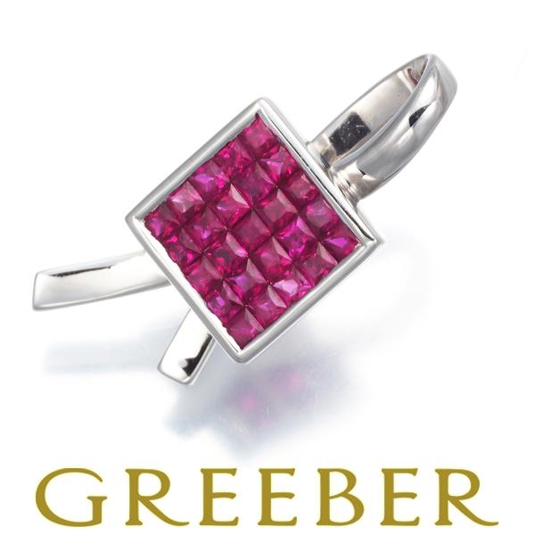 レエッセンシャル ミステリーセッティング ルビーペンダント