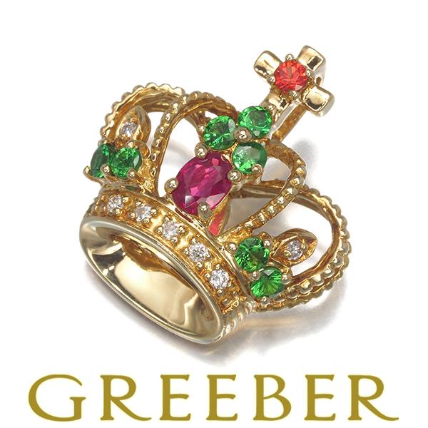 笠原真寿美 ペンダントトップ グリーンガーネット 0.27ct サファイア  