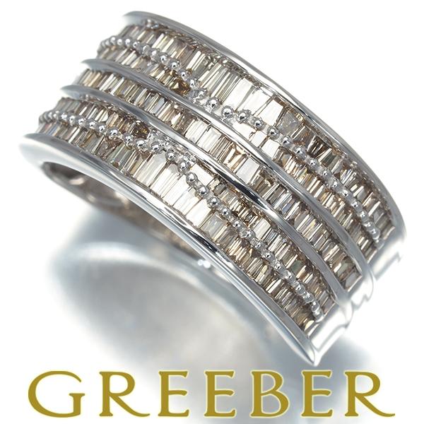 ブラウンダイヤ ダイヤモンド 1.00ct バゲット＆テーパーバゲット