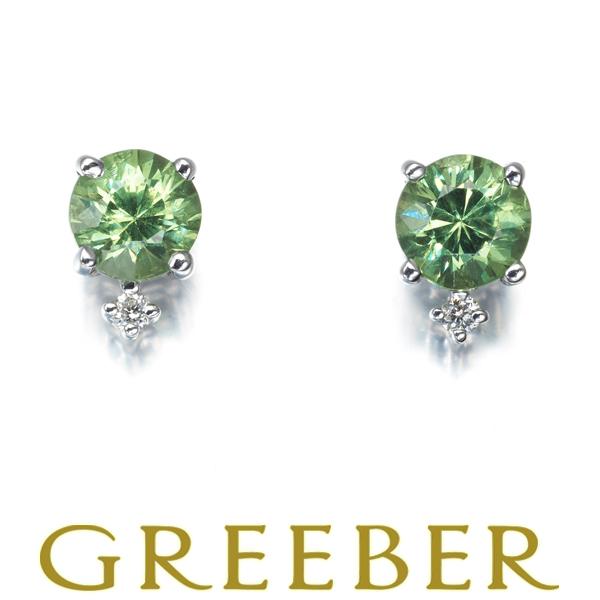 ダイヤ ダイヤモンド 0.16ct/0.16ct フラワー ピアス K18WG/K14WG