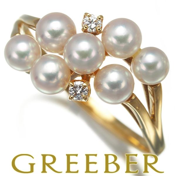 MIKIMOTO ミキモト リング ベビーパール 真珠 3.4-3.8mm ダイヤ