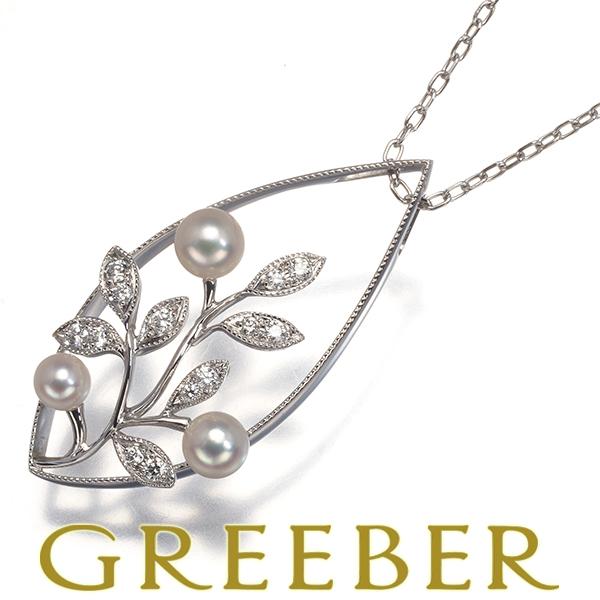 MIKIMOTO ミキモト ネックレス ベビーパール 真珠 3.8-4.7mm ダイヤ  