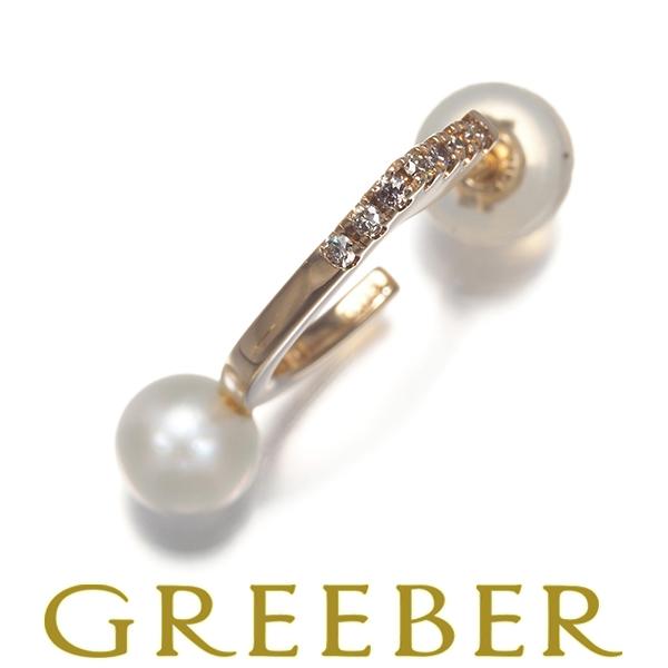 ヒロタカ☆Hirotaka ダイヤ×パール ピアス（両耳用） K10