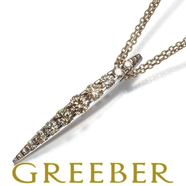 カシケイ ネックレス ダイヤ ダイヤモンド 1.00ct ネイキッド K18BG  