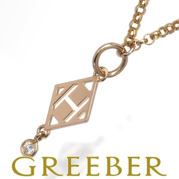 HERMES エルメス ネックレス ダイヤ ダイヤモンド ガンバード K18PG  