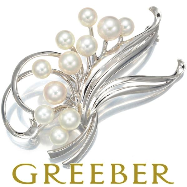 MIKIMOTO ミキモト ブローチ パール 真珠 5.7-7.3mm シルバー