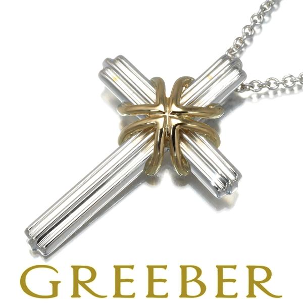 TIFFANY&CO. ティファニー ネックレス シグネチャー925/750 TIFFANY&Co.（ティファニー） 925 750 シグネチャークロス ネックレス