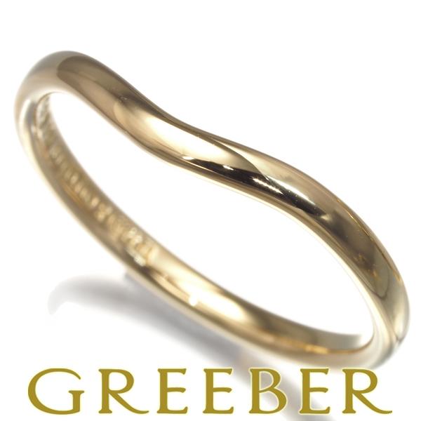 TIFFANY&Co. ティファニー リング カーブドバンド 12号 K18YG 指輪 BLJ  