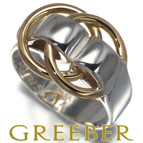 エルメス リング ドゥザノー 14号 K18YG/シルバー800