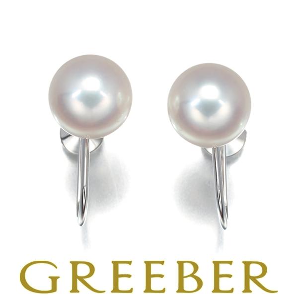 MIKIMOTO ミキモト イヤリング パール 真珠 7.8mm 一粒 K18WG BLJ  