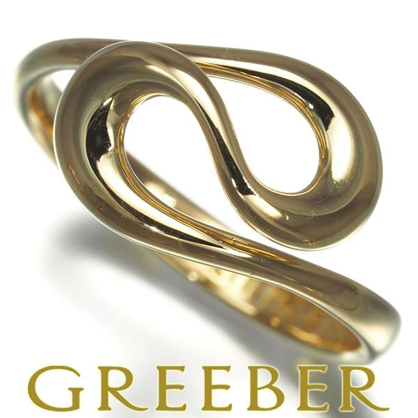 TIFFANY&Co. ティファニー リング オープンウェーブ 8号 K18YG 指輪  