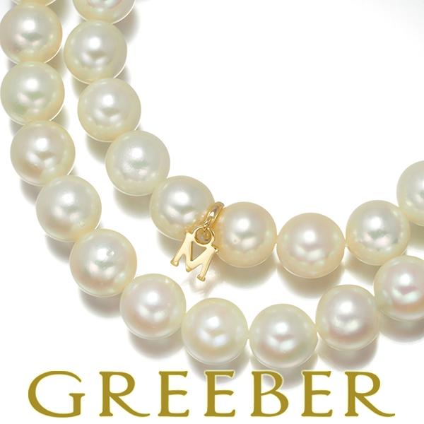 MIKIMOTO ミキモト ネックレス パール 真珠 7.5-8.1mm K18YG BLJ  