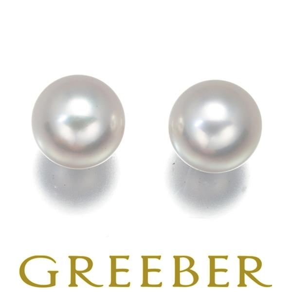 MIKIMOTO ミキモト ピアス パール 真珠 7.2mm 一粒 K18WG BLJ