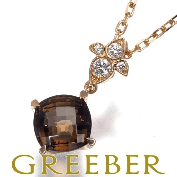 Cartier カルティエ ネックレス スモーキークォーツ ダイヤ  