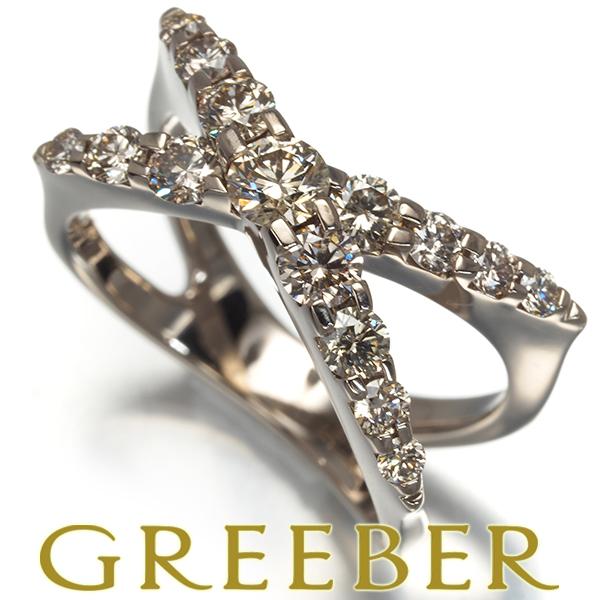 カシケイ リング ダイヤ ダイヤモンド 1.00ct ネイキッド 12号 K18BG  