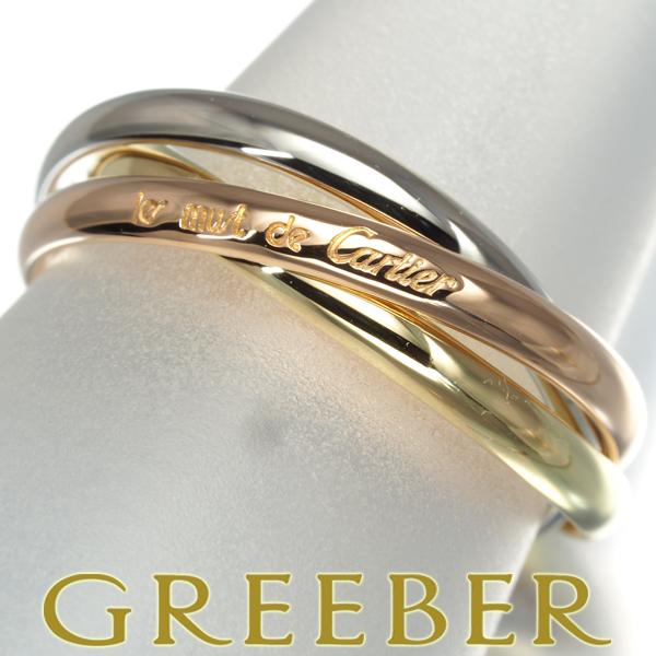 カルティエ　3連 トリニティリング 750YG/WG/PG 　K18 49号 楽天市場】【Cartier】カルティエ トリニティリング 3連リング 3