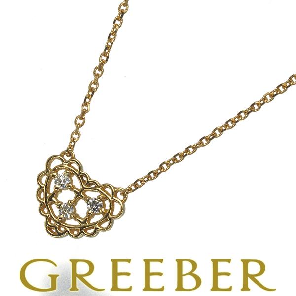 【最終お値下げ】AHKAH アーカー　ハートレース　K18 ダイヤ　ネックレス AHKAH（アーカー） ネックレス ダイヤ ダイヤモンド ハート レース