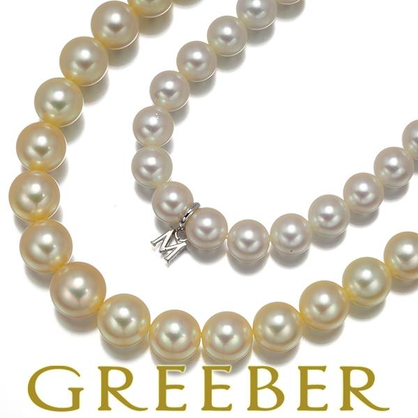 【未使用】ミキモト　パールネックレス　ゴールド MIKIMOTO（ミキモト） 希少！ミキモト ネックレス ゴールデンパール