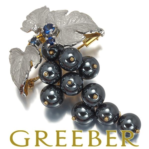 アズタイム AsTime 石川暢子 ブローチ兼ペンダントトップ ヘマタイト  