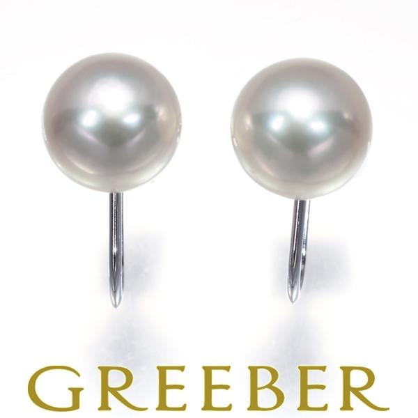 MIKIMOTO ミキモト イヤリング パール 真珠 8.2mm 一粒 K18WG
