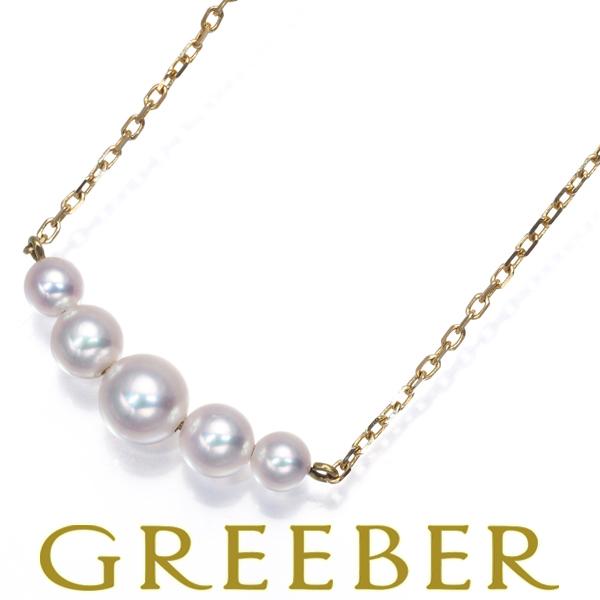 MIKIMOTO ミキモト ネックレス パール 真珠 3.7-5.6mm K18YG BLJ