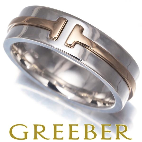 TIFFANY&Co. ティファニー リング Tトゥー TWO ナロー 12号 K18PG  