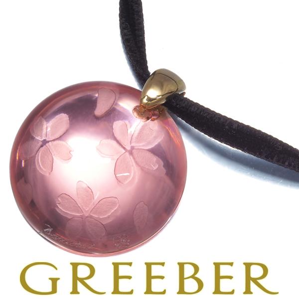 バカラ（Baccarat） ネックレス クリスタルガラス 桜 フラワー ゲラン