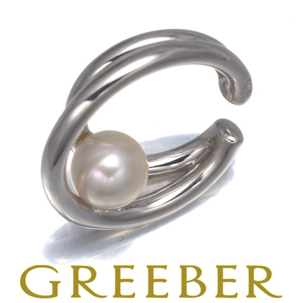 MIKIMOTO ミキモト イヤリング パール 真珠 6.6mm イヤーカフ シルバー  
