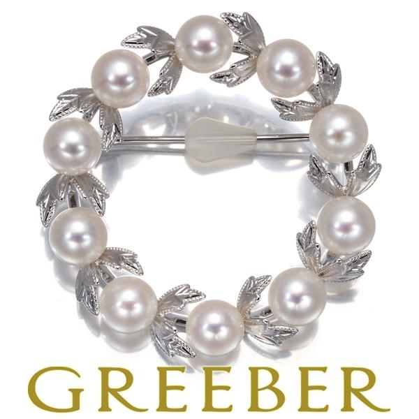 美品✨MIKIMOTO ミキモト パール　ブローチ　フラワー　リーフ　サークル 楽天市場】ミキモト ブローチ レディース リーフモチーフ 11P