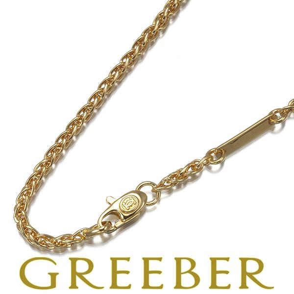 【美品　]正規品 カルティエ　ネックレス 2C　60cm3㎜チェーン付き Cartier カルティエ チェーンネックレス 2Cチャーム 46cm K18YG