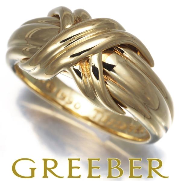 TIFFANY&Co. ティファニー リング シグネチャー 10号 K18YG 指輪 BLJ  