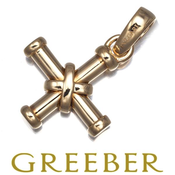 BVLGARI（ブルガリ） ペンダントトップ パッソドッピオ クロス K18YG