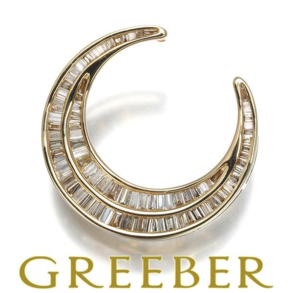 GSTV ペンダントトップ ダイヤ ダイヤモンド 0.74ct ムーン バゲット