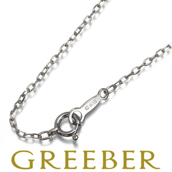 MIKIMOTO ミキモト チェーンネックレス カットアズキ 40cm K18WG