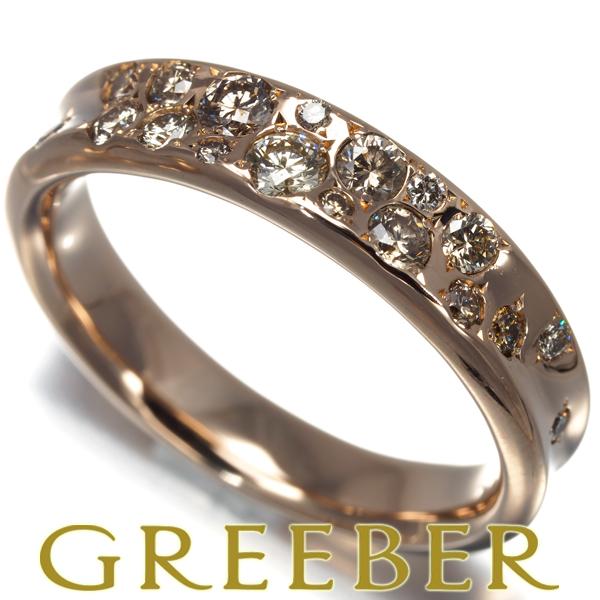 カシケイ リング ダイヤ ダイヤモンド 0.62ct メランジェ 18号 K18PG  