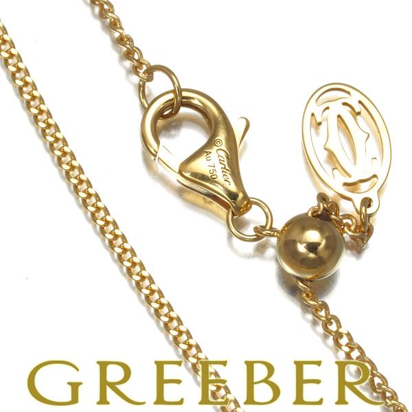 カルティエ　チェーンネックレス　18k 48cm Cartier カルティエ チェーンネックレス 48cm K18YG BLJ