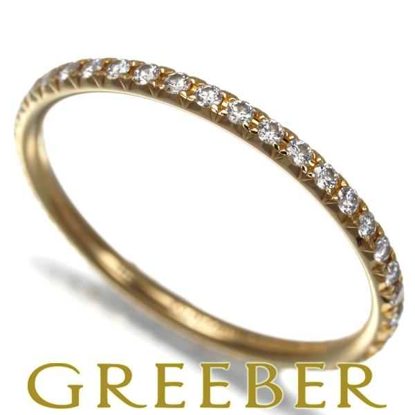 ティファニー メトロ フルエタニティリング ダイヤモンドK18 極美品 TIFFANY&Co. ティファニー メトロリング 8号 K18PG ダイヤモンド