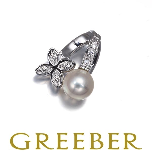 MIKIMOTO ミキモト ペンダントトップ パール 真珠 5.5mm ダイヤ  