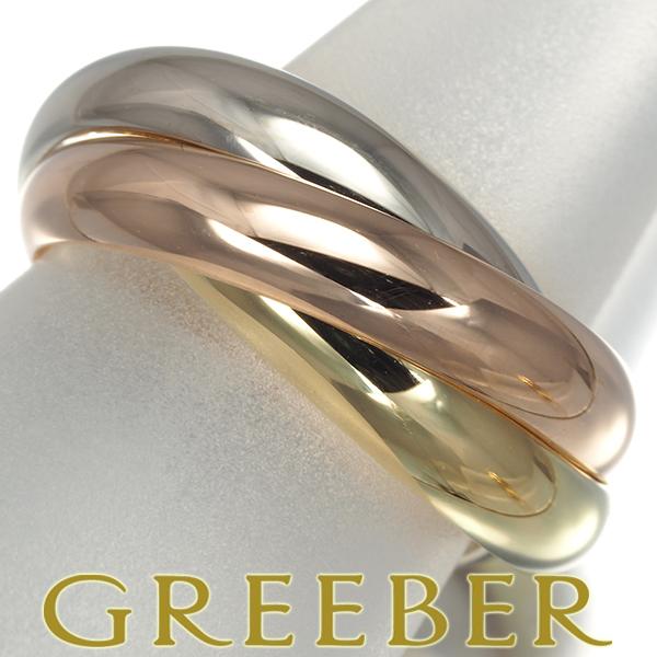 C‍a‍r‍t‍i‍e‍r トリニティリング スリーカラー K18 サイズ 56 Cartier（カルティエ） K18 スリーカラーゴールド トリニティ ルイ