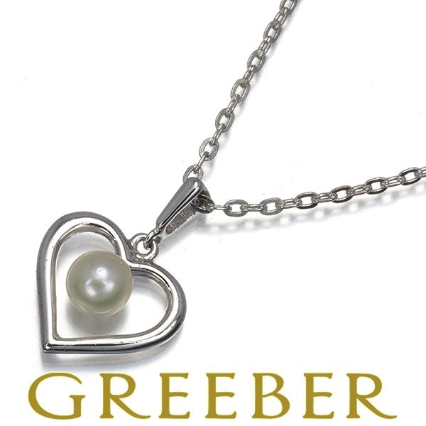 MIKIMOTO（ミキモト） ネックレス ベビーパール 真珠 ハート シルバー